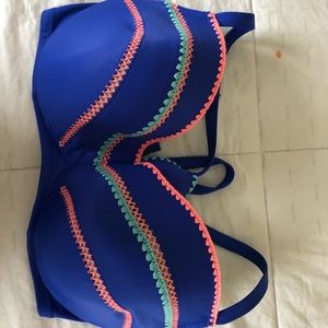 Blue bathing suit top